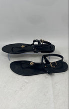 Load image into Gallery viewer, Coach Womens Pier A8875 Black Jelly Flat Thong Sandals Size 8B