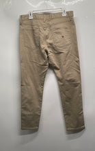 Load image into Gallery viewer, Tommy Hilfiger Mens Beige Flat Front Straight Leg Trouser Pants Size 34/30