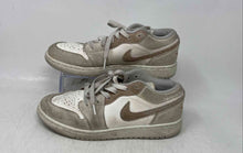 Load image into Gallery viewer, Nike Kids Air Jordan 1 Low SE Beige White Lace-Up Sneaker Shoes Size 4.5Y