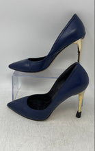 Load image into Gallery viewer, Vero Cuoio Womens Dark Blue Pointed Toe Pump Heels Size EU 38 Made In Italy