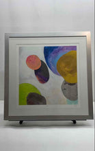 Load image into Gallery viewer, Wall Hanging Home Decor Square Framed Abstract Colorful Circles Print By Sisa