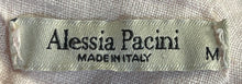 Load image into Gallery viewer, Alessia Pacini Womens Peach Embroidered Floral Linen Blouse Top Size Medium