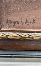 Load image into Gallery viewer, Allegra A. Abadi Framed Decorative Painting Featuring A Vibrant Teal Arched Door