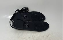 Load image into Gallery viewer, Steve Madden Womens Black Leather Open Toe Ankle Wrap Strappy Sandals Size 9.5M