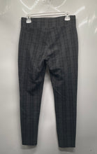 Load image into Gallery viewer, Loft Womens Black White Plaid Print Stretch Pull-On Dress Pants Size M