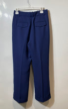 Load image into Gallery viewer, J.Crew Womens Blue Pleated Slash Pocket Straight Leg Dress Pants Size 4