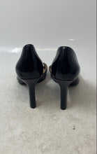 Load image into Gallery viewer, Naturalizer Womens Black Patent Leather Peep Toe High D'Orsay Heels Size 9.5
