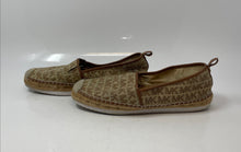 Load image into Gallery viewer, Michael Kors Womens Lenny Brown Logo Print Slip-On Espadrille Flats Size 8M