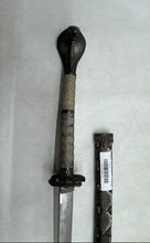 Load image into Gallery viewer, Medieval Saber Single-Handed Collectible Sword With Snakeskin Sheath Replica