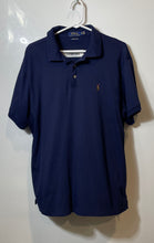 Load image into Gallery viewer, Polo Ralph Lauren Mens Blue Cotton Custom Slim Fit Golf Polo Shirt Size XL