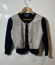 Load image into Gallery viewer, Karl Lagerfeld Womens Multicolor Tweed Front Long Sleeve Cardigan Sweater Size S