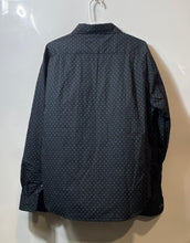 Load image into Gallery viewer, Beverly Hills Polo Club Mens Black Blue Geometric Print Button-Up Shirt Size XL