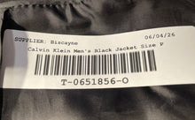 Load image into Gallery viewer, Calvin Klein Womens Black 3/4 Sleeve Peak Lapel Regular Fit Open Front Blazer
