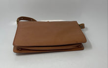 Load image into Gallery viewer, Cuero Vaca Womens Beige Animal Print Inner Pockets Shoulder Purse