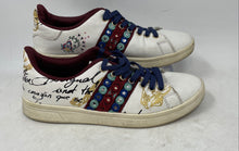 Load image into Gallery viewer, Desigual Womens White Printed Lace-Up Sneakers Shoes Size 6.5