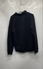 Load image into Gallery viewer, Calvin Klein Womens Black Blue Ottoman Pockets Full-Zip Sweater Size S/P