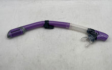 Load image into Gallery viewer, Zeeporte Black Purple 4 Pieces Tempered Glass Mask Fins & Travel Bag Snorkel Set
