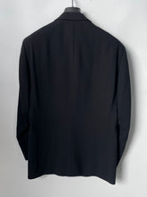 Load image into Gallery viewer, Cesarani Mens Black Long Sleeve Notch Lapel Three-Button Blazer Size 40R