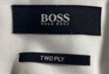 Load image into Gallery viewer, Hugo Boss Mens White Long Sleeve Regular Fit Two Ply Dress Shirt Size 16 32/33