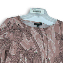 Load image into Gallery viewer, Alfani Womens Pink Black Floral Round Neck 3/4 Sleeve Blouse Top Shirt Size S