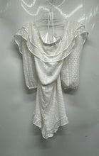 Load image into Gallery viewer, Express Womens White Lace Off The Shoulder Long Sleeve One-Piece Romper Size XL