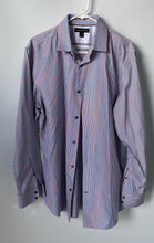 Load image into Gallery viewer, Banana Republic Mens Multicolor Striped Long Sleeve Collared Dress Shirt Size L