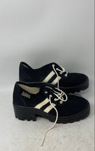 Load image into Gallery viewer, Sabra Negev Womens Black Round Toe Lace-Up Platform Sneakers Shoes Size EU 40