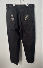 Load image into Gallery viewer, Adish Mens Black Makhlut Worker Traditional Embroidered Chino Pants Size L