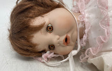 Load image into Gallery viewer, White Pink Brown Hair And Eyes Fashion Porcelain Play Baby Doll