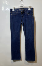 Load image into Gallery viewer, Express Womens Blue Barely Stella Low Rise Denim Bootcut Jeans Size 2S