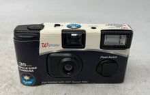 Load image into Gallery viewer, Walgreens White Black 35mm Auto Exposure Single Use Camera With Flash No Tested