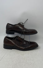Load image into Gallery viewer, Natha Studio Mens Dark Brown Leather Lace-Up Derby Dress Shoes Size 10