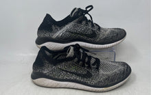 Load image into Gallery viewer, Nike Womens Free RN Flyknit 2018 Black White Lace-Up Sneaker Shoes Size 9.5