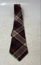 Load image into Gallery viewer, Bert Pulitzer Mens Red Multicolor Plaid Keeper Loop Adjustable Pointed Tie