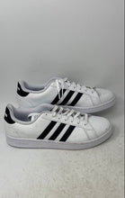 Load image into Gallery viewer, Adidas Mens Grand Court F36392 White Black Low Top Lace-Up Sneaker Shoes Size 12