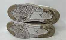 Load image into Gallery viewer, Nike Kids Air Jordan 4 487725-118 White Leather Lace-Up Sneakers Shoes Size 2.5Y