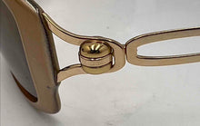 Load image into Gallery viewer, Authentic Silhouette Women's Caramel Gold Tone Wrap Sunglasses