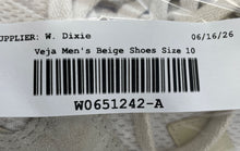 Load image into Gallery viewer, Veja Womens Venturi Alveomesh Beige Low Top Lace-Up Sneaker Shoes Size 10
