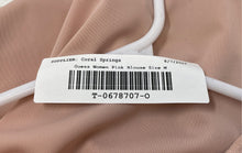Load image into Gallery viewer, Guess Womens Pink Roll Tab Sleeve Chain V-Neck Button Front Blouse Top Size M