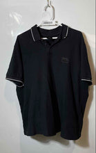Load image into Gallery viewer, Armani Exchange Mens Black Collared Short Sleeve Golf Polo Shirt Size L