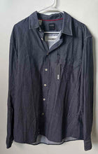Load image into Gallery viewer, Benson Mens Navy Blue Dot Printed Long Sleeve Collared Button-Up Shirt XL W/Tags