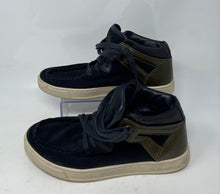 Load image into Gallery viewer, Diesel Mens Beyond Subculture Blue Leather High Top Lace-Up Sneakers Shoes Sz 9