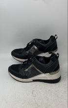Load image into Gallery viewer, Michael Kors Womens Georgie Trainer Black Lace-Up Wedge Sneaker Shoes Size 8M
