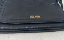 Load image into Gallery viewer, Jones New York Womens Black Leather Adjustable Strap Crossbody Handbag