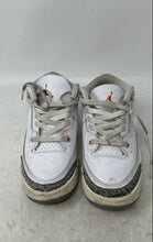 Load image into Gallery viewer, Nike Kids Air Jordan 3 Retro FQ9174-121 White Gray Red Sneaker Shoes Size 12C