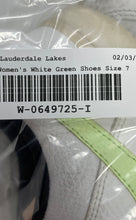 Load image into Gallery viewer, Nike Womens Court Vision Low White Green Lace-Up Sneaker Shoes Size 7