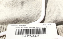 Load image into Gallery viewer, J. Crew Mens Gray Harbor Cotton Long Sleeve 1/4-Zip Pullover Sweater Size Medium