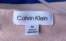 Load image into Gallery viewer, Calvin Klein Womens Pink Long Sleeve V-Neck Regular Fit Pullover Sweater Size M