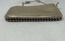 Load image into Gallery viewer, Zara Womens Metallic Gold Leather Chain Strap Zip Top Lined Crossbody Bag
