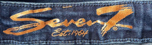 Load image into Gallery viewer, Seven7 Jeans Womens Blue Regular Fit Pockets Whiskered Denim Shorts Size 14
